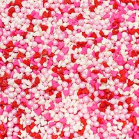 SPRINKLES NON-PAREIL PINK, WHITE PEARL, MINI HEARTS VALENTINE MIX