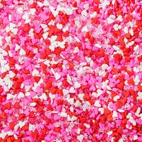 COCKTAIL RIMMING SUGAR RED, PINK & WHITE MINI HEARTS