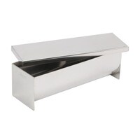ATECO RECTANGLE MOLD W/ ROUND BOTTOM AND COVER 9"