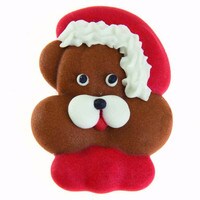 ROYAL SANTA BEAR FACE #4 1.5" - 48 PCS
