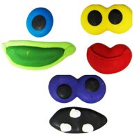 ROYAL MONSTER FACE 1.5" - 60 SETS