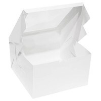ONE-PIECE FOLDING CAKE BOX 10" X 10" X 6" 25 PCS