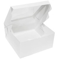 ONE-PIECE FOLDING CAKE BOX 12" X 12" X 6" 25 PCS