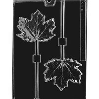MOLD - LARGE MAPLE LEAF LOLLY 3 5/8" (2)