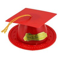 RED GRADUATION CAP