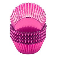 ROSE PINK FOIL STD CUPS 100 PCS