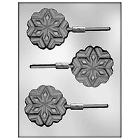MOLD - SNOWFLAKE LOLLY 3" (3)