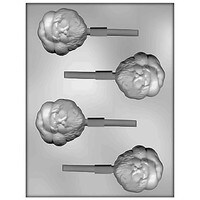 MOLD - SANTA HEAD LOLLY 2 1/2" (4)