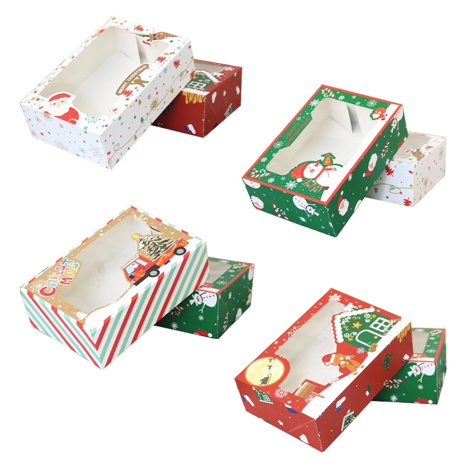 CHRISTMAS COOKIE GIFT BOX ASSORTED 22.5 X 15.5 X 7 CM 4PCS