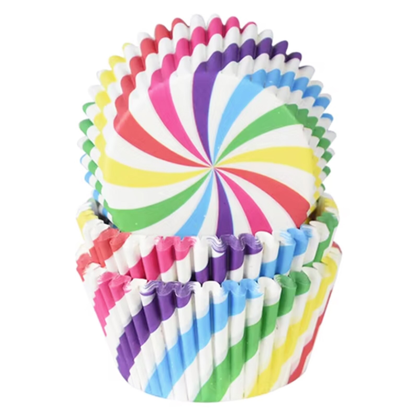 SPIRAL STRIPES STD CUPS 100 PCS