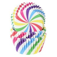 SPIRAL STRIPES STD CUPS 100 PCS