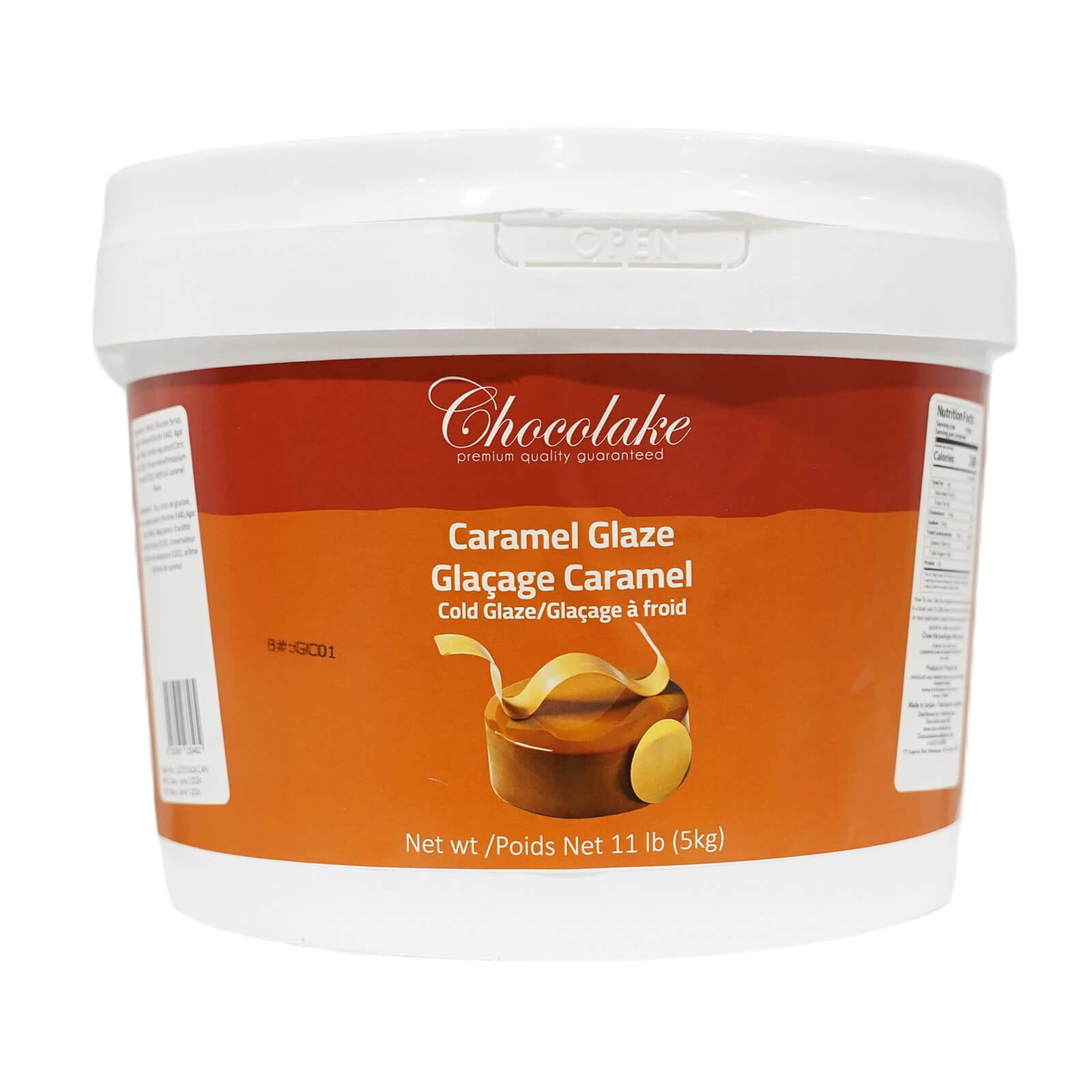 CHOCOLAKE MIRROR GLAZE - CARAMEL 5 KG