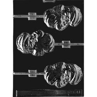 MOLD - BEARDED SANTA LOLLY 3 3/4" (3)
