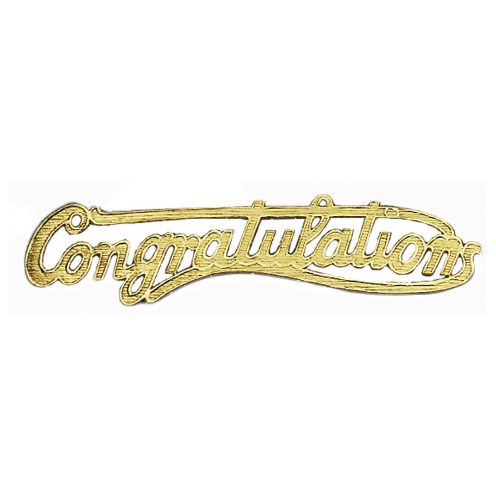 "CONGRATULATION" FOIL SCRIPT 3" 12 PC