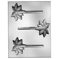MOLD - POINSETTIA LOLLY 3" (3)