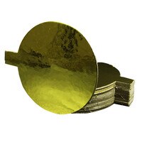 DESSERT BOARD - ROUND GOLD WITH TAB