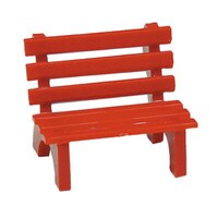 RED PARK BENCH 1.5" 1 PC