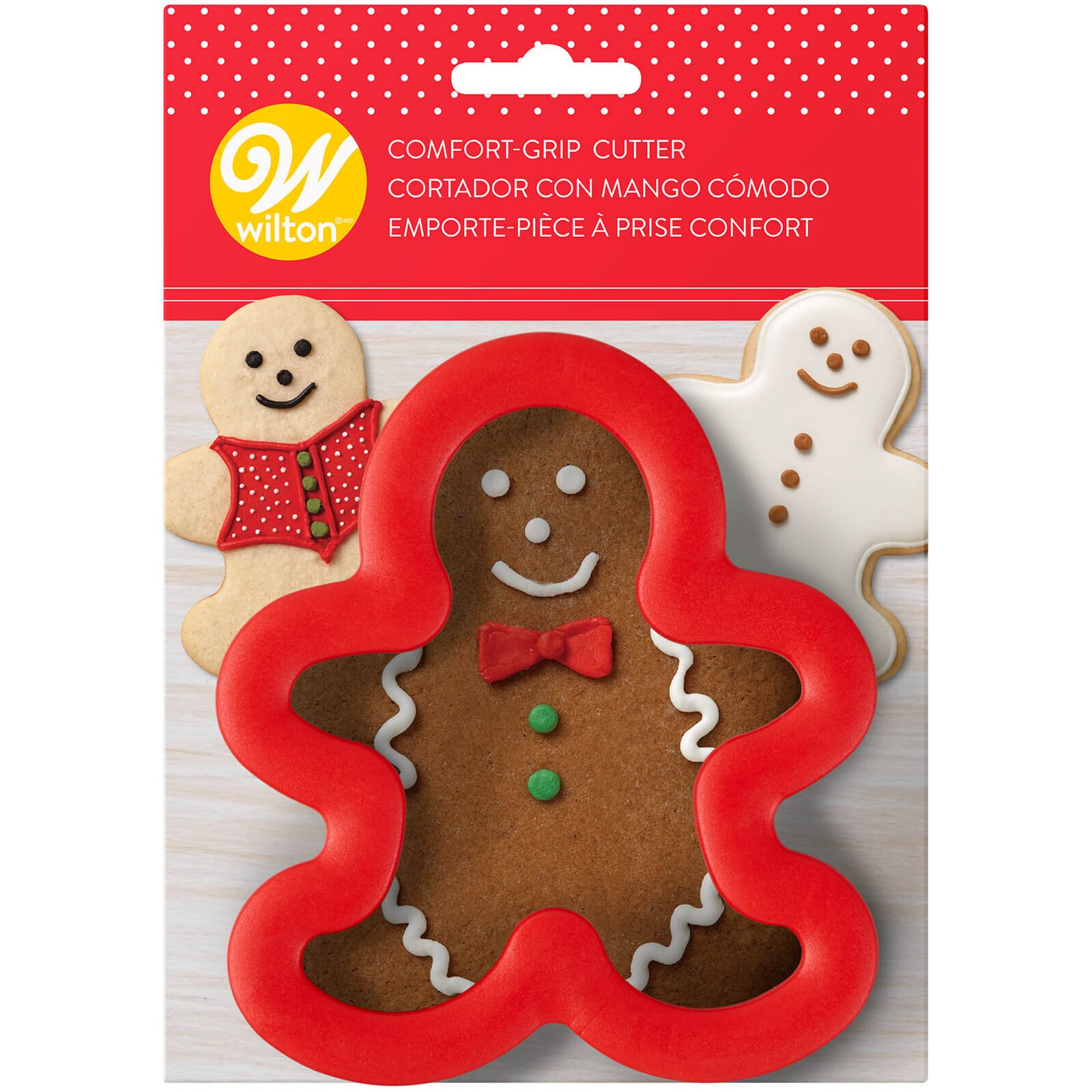 WILTON GINGERBREAD BOY COMFORT-GRIP CUTTER 4"