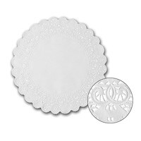 WHITE ROUND LACE DOILIES