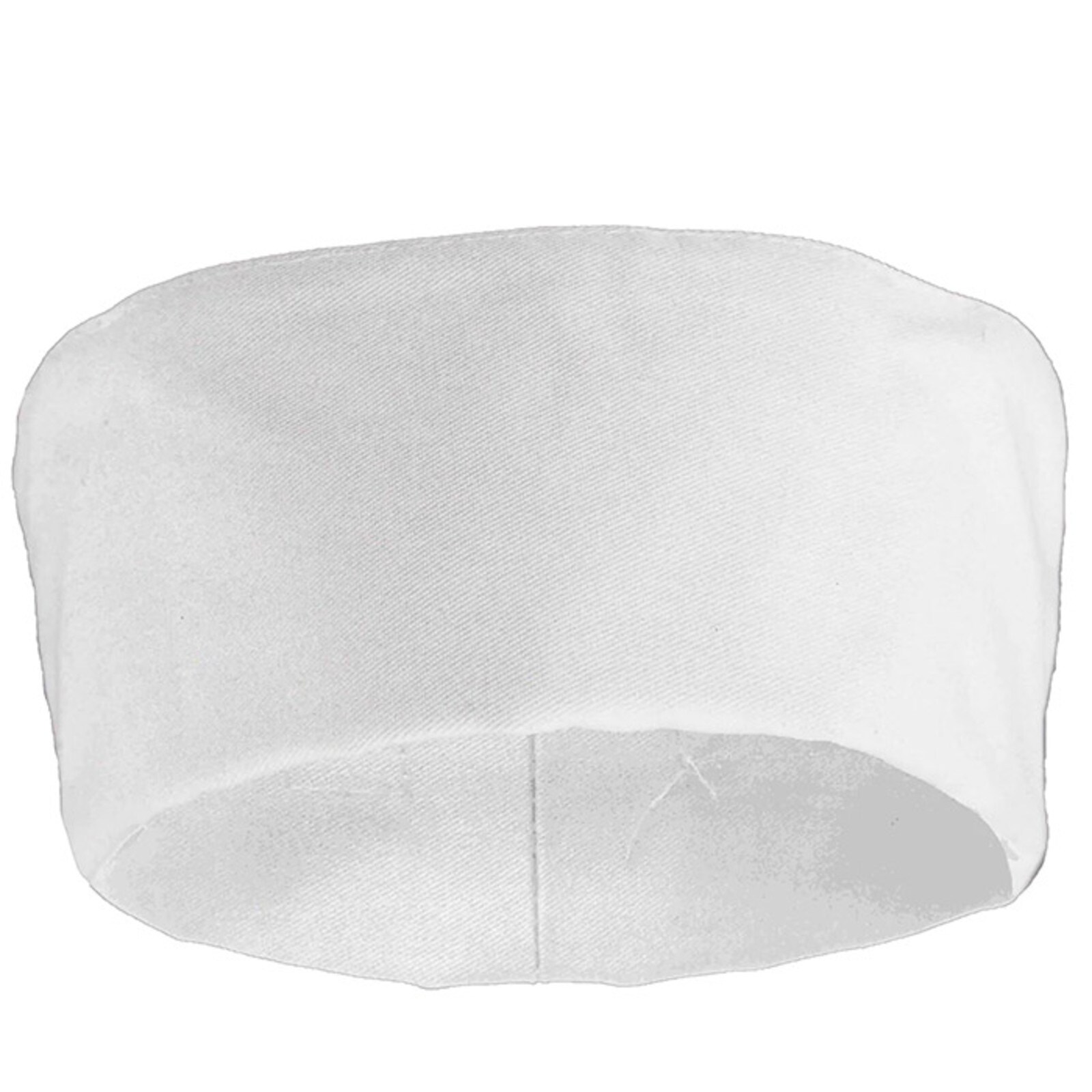  WHITE CLOTH PILL BOX CAP WITH VELCRO CLOSURES