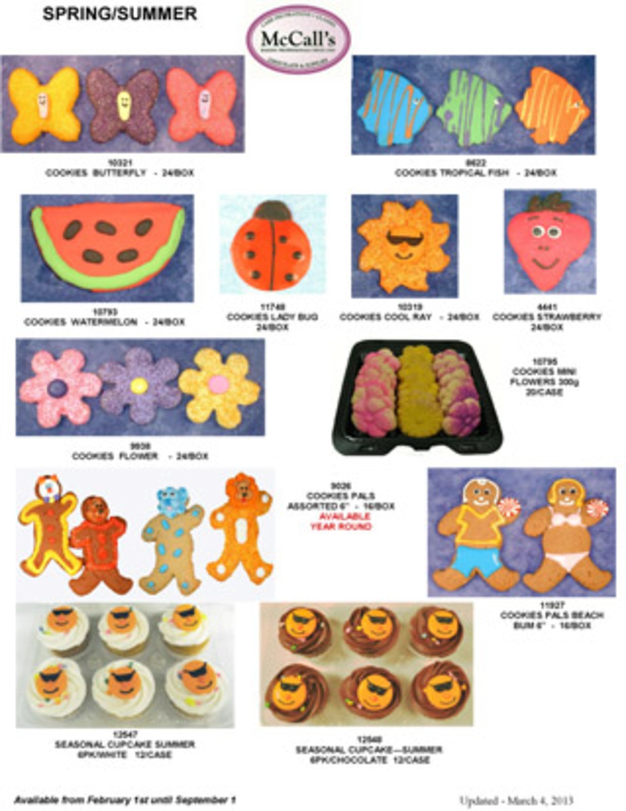 MCCALLS SUMMER COOKIES
