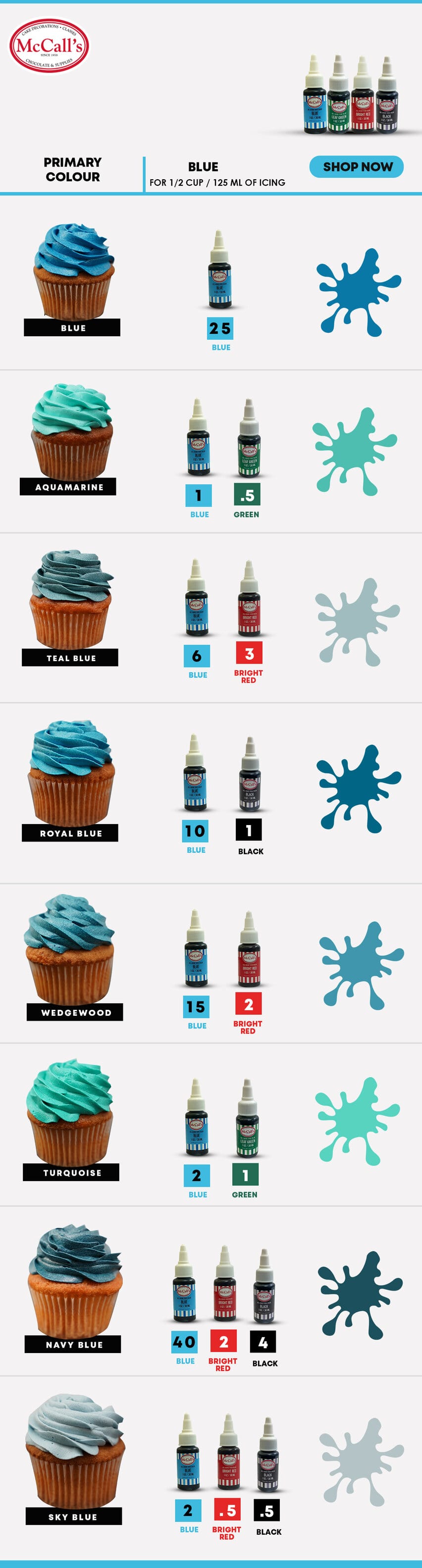 Try McCall's Gel Colours Today