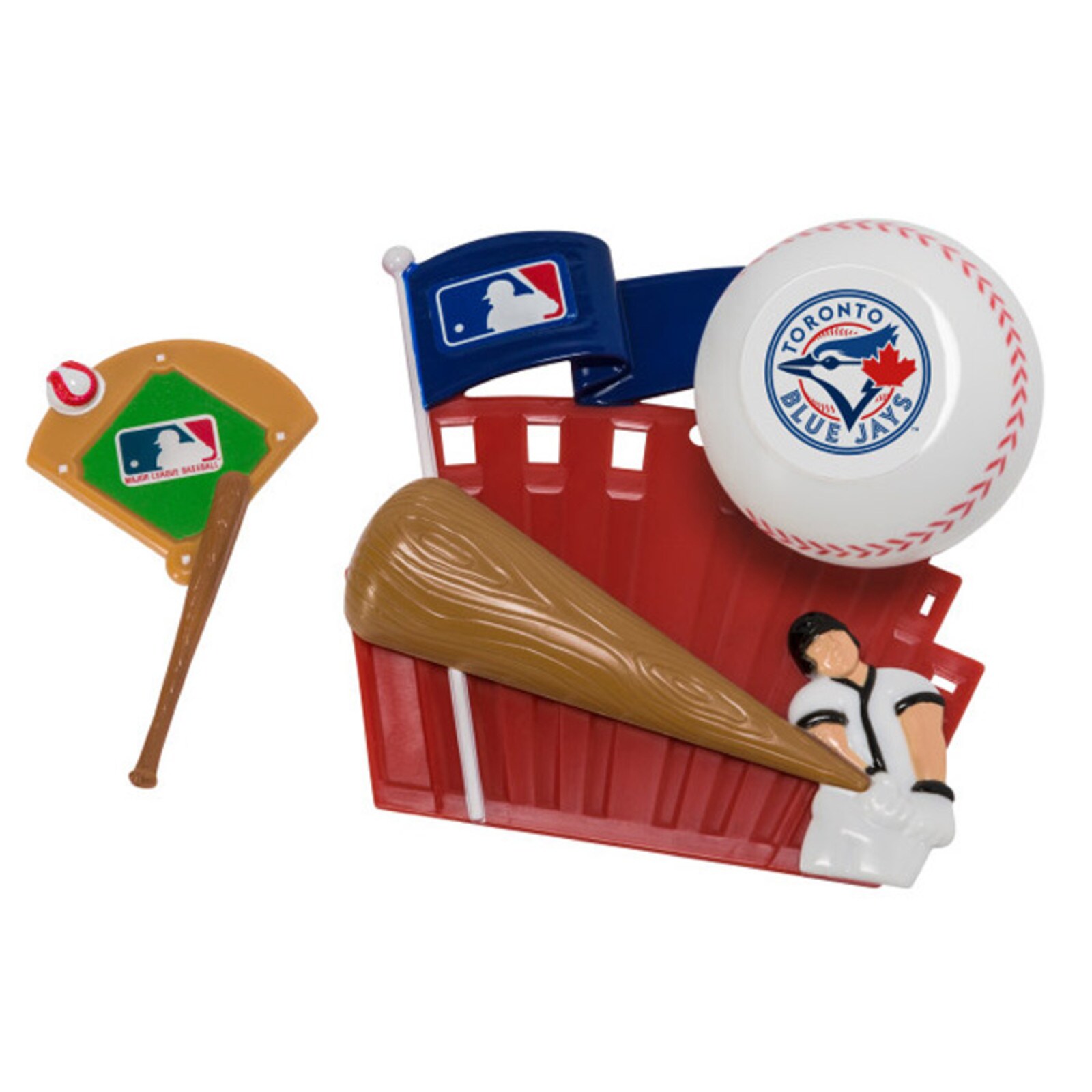 TORONTO BLUE JAYS CAKE TOPPER - 2 PC